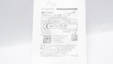 Avanos PTL-NC NeoMed Transfer Lid EnFit Syringe Compatible